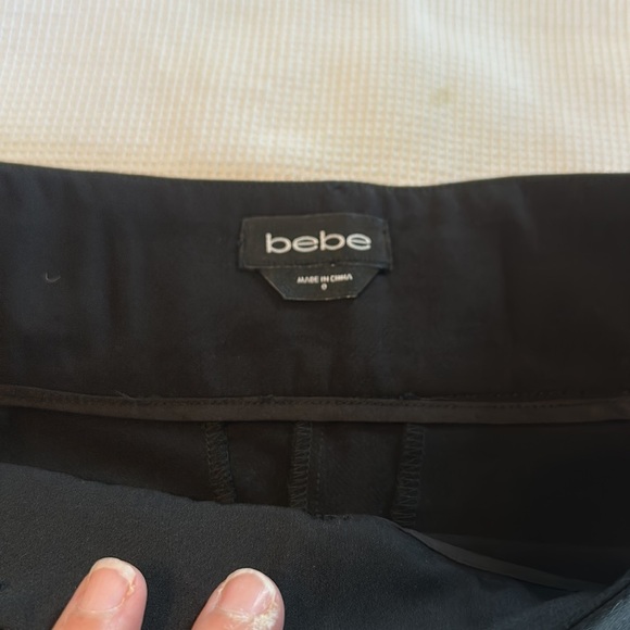 Bebe Stretch Twill Grommet Shorts Black Size 0 - Picture 4 of 14